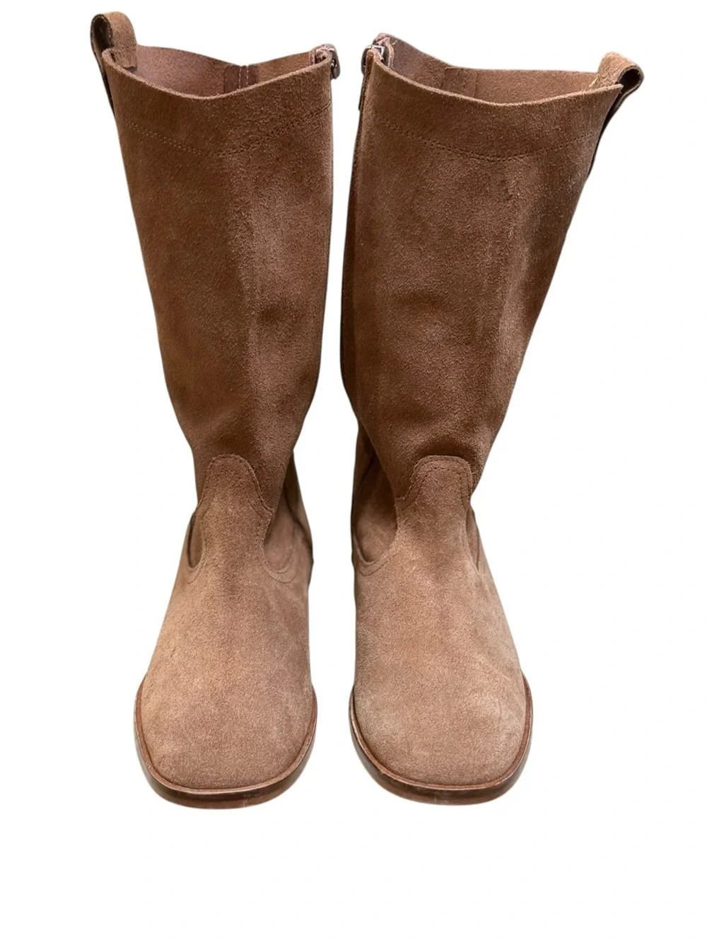 Zara Kids Brown Suede Western Cowgirl Boho Boots EUR 34 (US 3.5)
